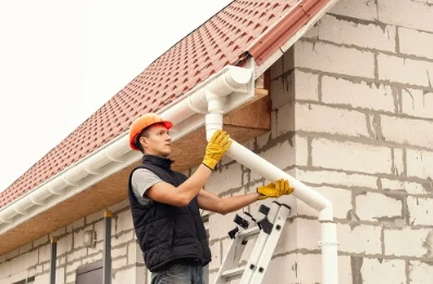 Pose et remplacement de gouttières à Lamblore
